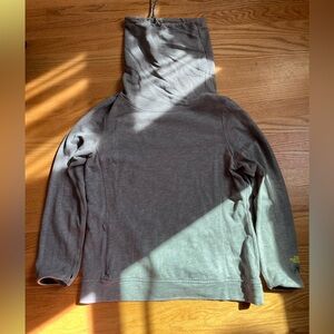 The North Face Gray Hoodie Sweater with Scuba Neck